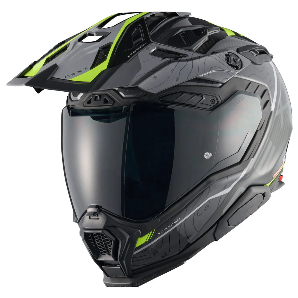 Nexx X.WED3 Furka Carbon Helmet - Grey/Neon